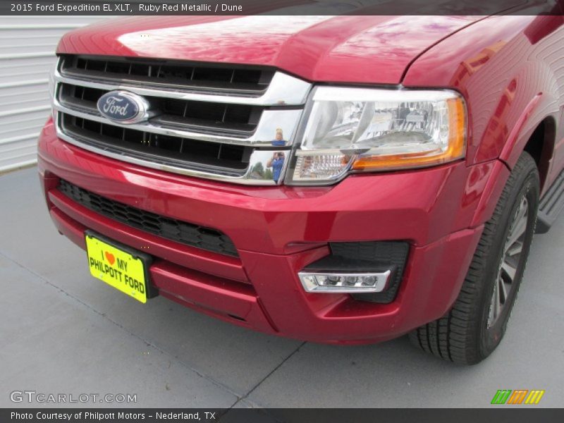 Ruby Red Metallic / Dune 2015 Ford Expedition EL XLT