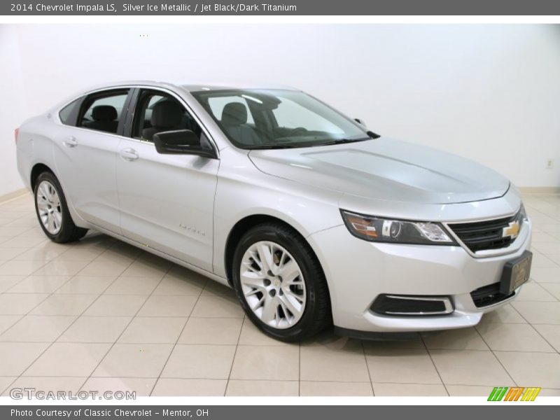 Silver Ice Metallic / Jet Black/Dark Titanium 2014 Chevrolet Impala LS