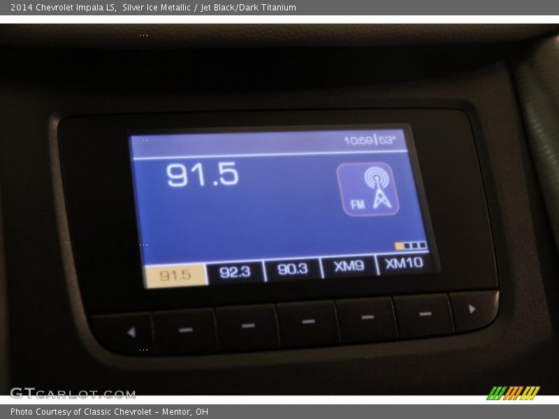 Silver Ice Metallic / Jet Black/Dark Titanium 2014 Chevrolet Impala LS