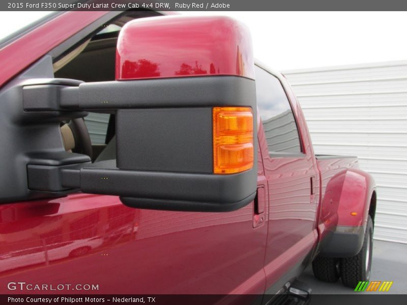Ruby Red / Adobe 2015 Ford F350 Super Duty Lariat Crew Cab 4x4 DRW