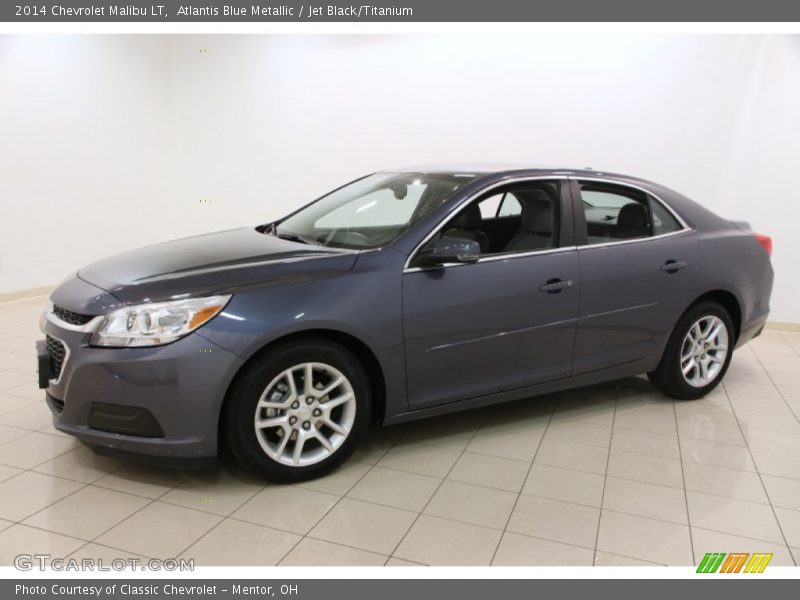 Atlantis Blue Metallic / Jet Black/Titanium 2014 Chevrolet Malibu LT