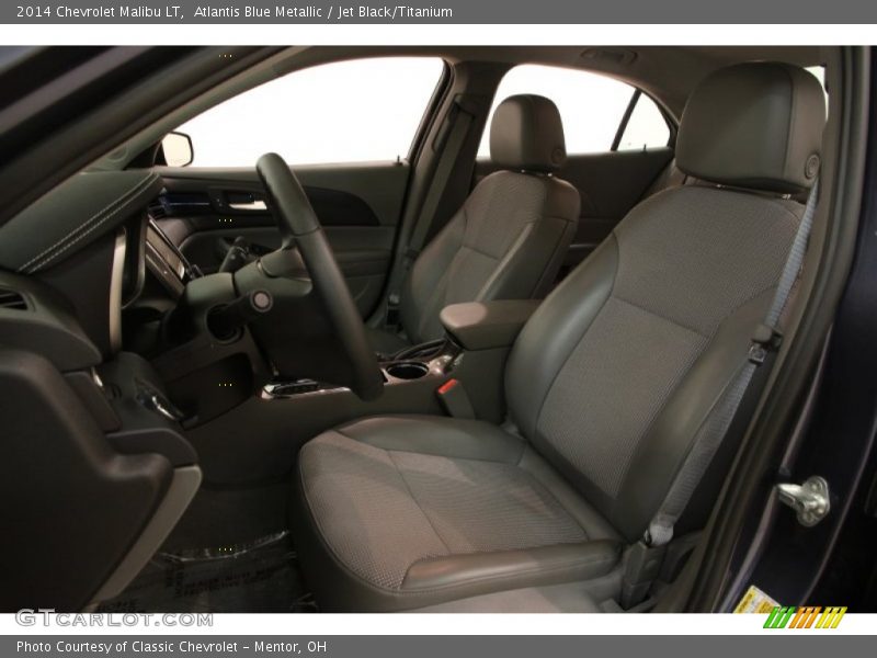 Atlantis Blue Metallic / Jet Black/Titanium 2014 Chevrolet Malibu LT