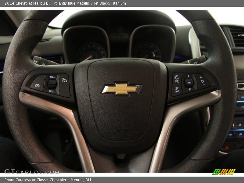 Atlantis Blue Metallic / Jet Black/Titanium 2014 Chevrolet Malibu LT