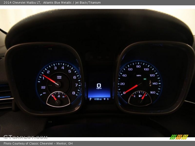 Atlantis Blue Metallic / Jet Black/Titanium 2014 Chevrolet Malibu LT