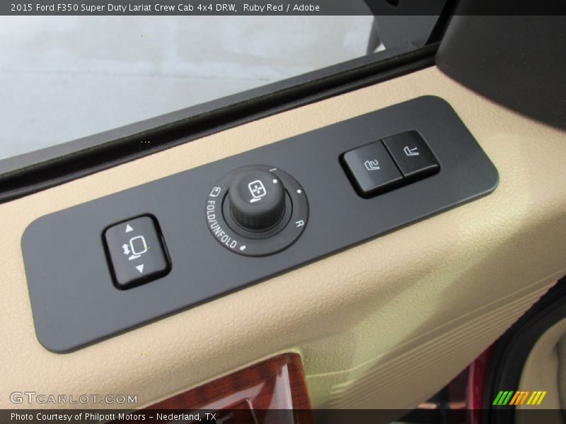 Ruby Red / Adobe 2015 Ford F350 Super Duty Lariat Crew Cab 4x4 DRW