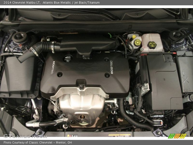 Atlantis Blue Metallic / Jet Black/Titanium 2014 Chevrolet Malibu LT