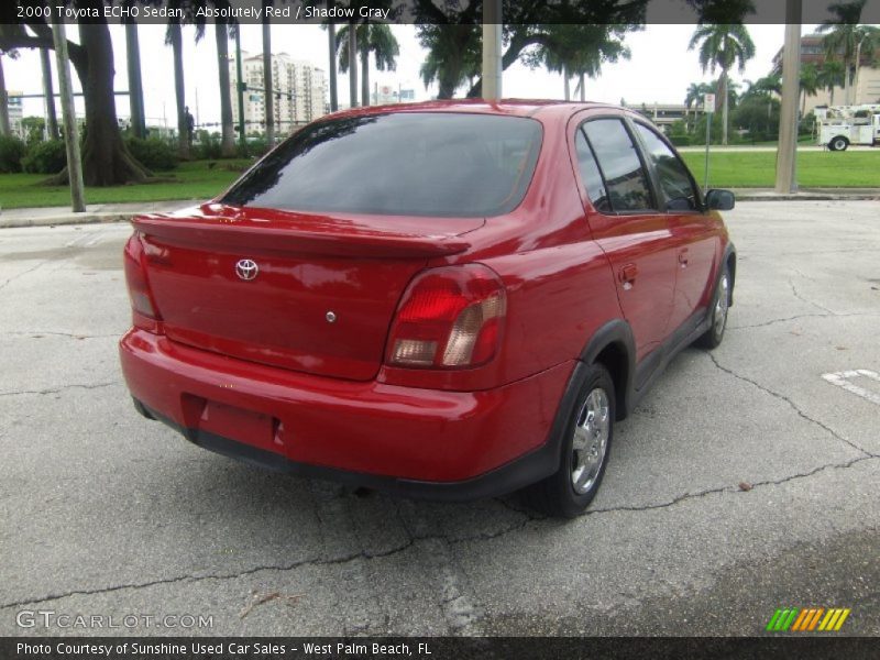 Absolutely Red / Shadow Gray 2000 Toyota ECHO Sedan
