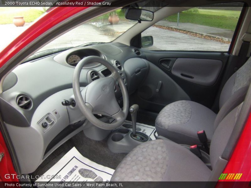  2000 ECHO Sedan Shadow Gray Interior