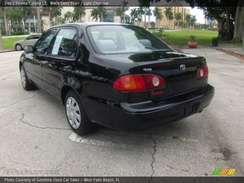 Black Sand Pearl / Light Charcoal 2001 Toyota Corolla CE