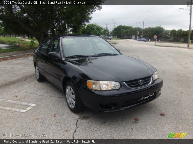 Black Sand Pearl / Light Charcoal 2001 Toyota Corolla CE