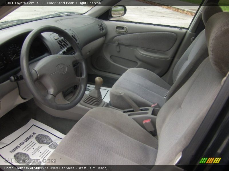 Black Sand Pearl / Light Charcoal 2001 Toyota Corolla CE