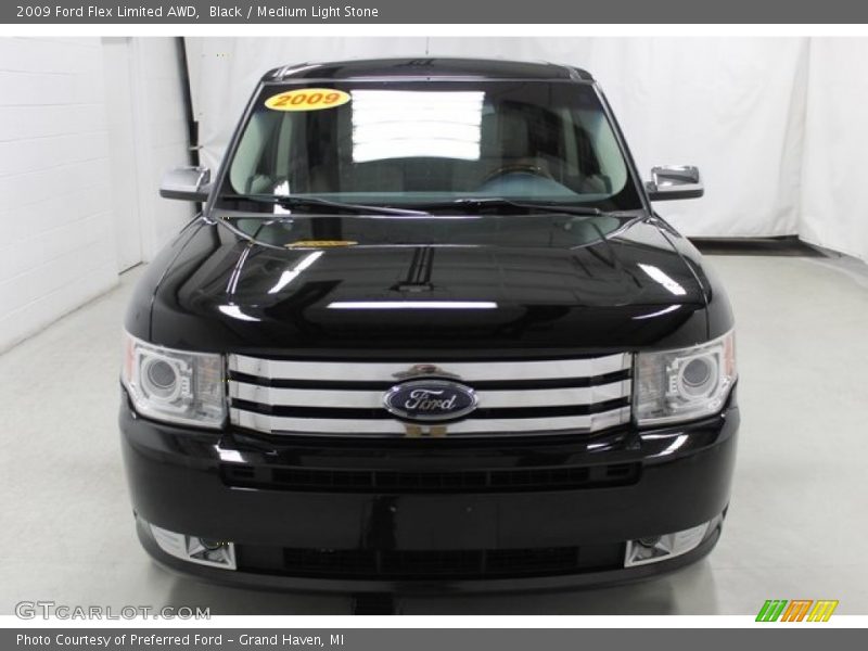 Black / Medium Light Stone 2009 Ford Flex Limited AWD