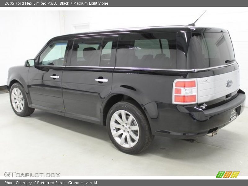 Black / Medium Light Stone 2009 Ford Flex Limited AWD