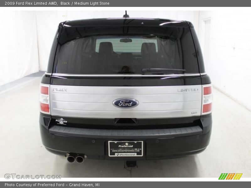 Black / Medium Light Stone 2009 Ford Flex Limited AWD