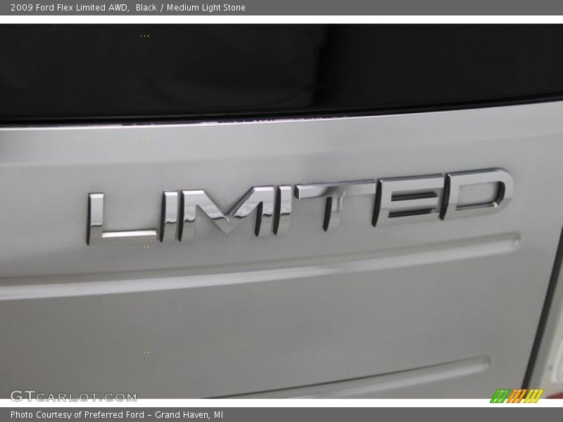 Black / Medium Light Stone 2009 Ford Flex Limited AWD