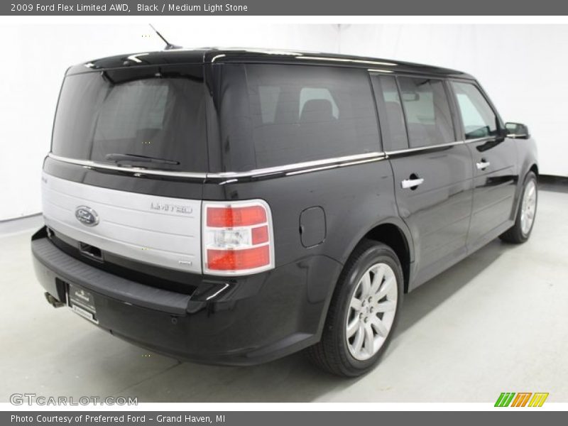 Black / Medium Light Stone 2009 Ford Flex Limited AWD