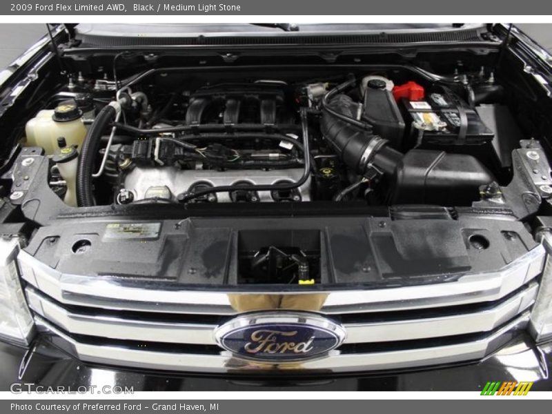 Black / Medium Light Stone 2009 Ford Flex Limited AWD