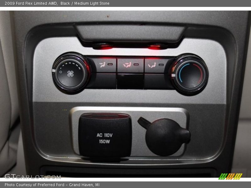 Black / Medium Light Stone 2009 Ford Flex Limited AWD