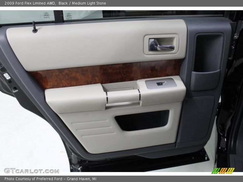Black / Medium Light Stone 2009 Ford Flex Limited AWD