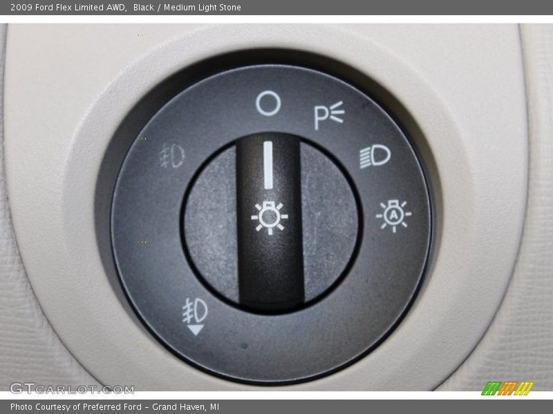 Black / Medium Light Stone 2009 Ford Flex Limited AWD