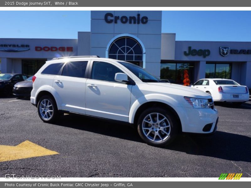 White / Black 2015 Dodge Journey SXT