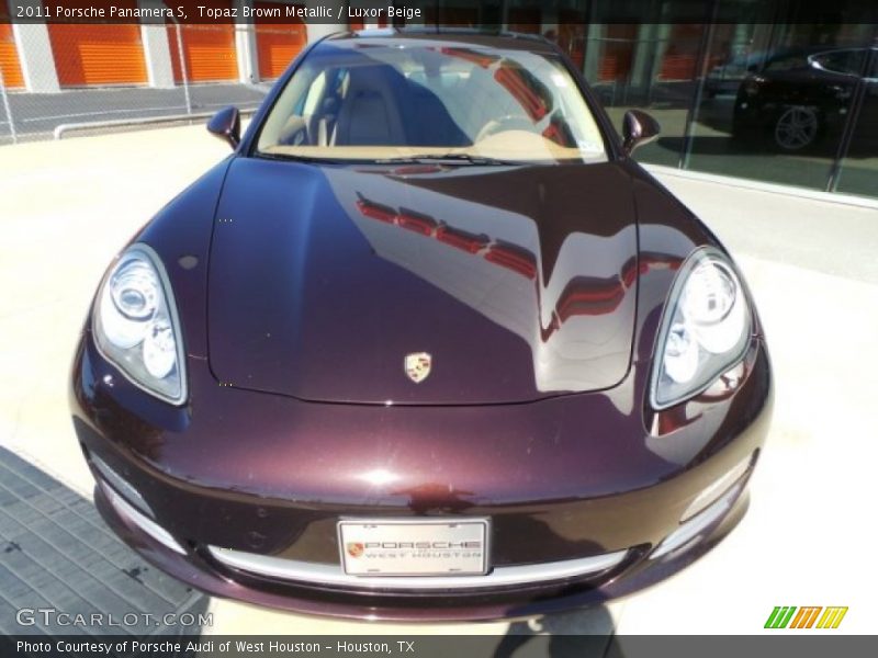 Topaz Brown Metallic / Luxor Beige 2011 Porsche Panamera S