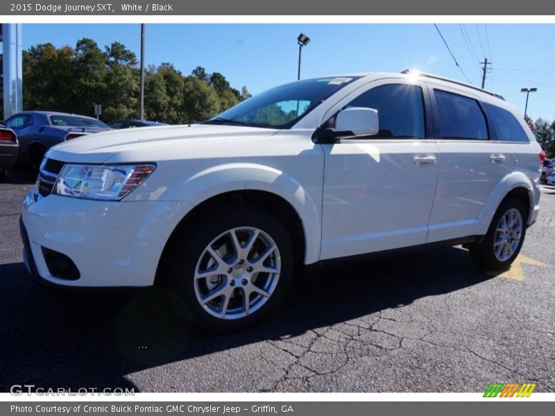 White / Black 2015 Dodge Journey SXT