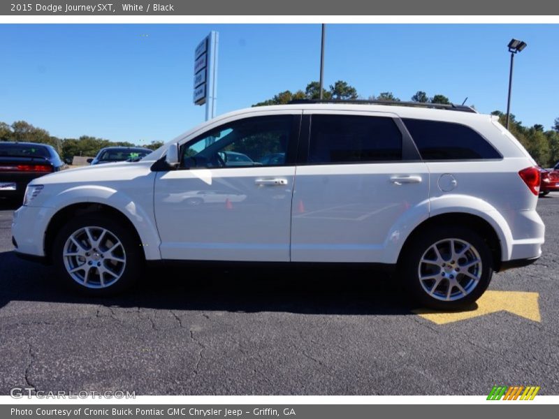White / Black 2015 Dodge Journey SXT