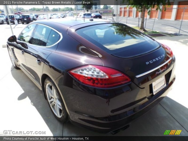 Topaz Brown Metallic / Luxor Beige 2011 Porsche Panamera S