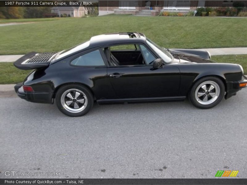 Black / Black 1987 Porsche 911 Carrera Coupe