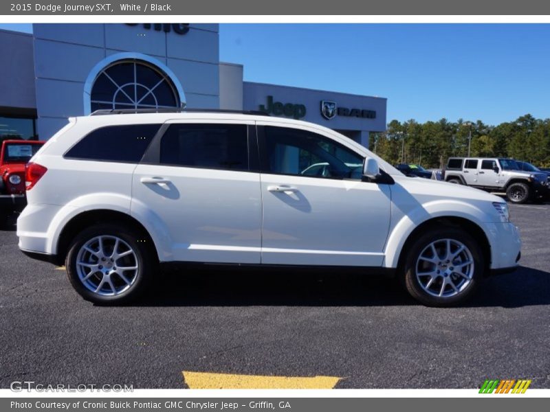 White / Black 2015 Dodge Journey SXT