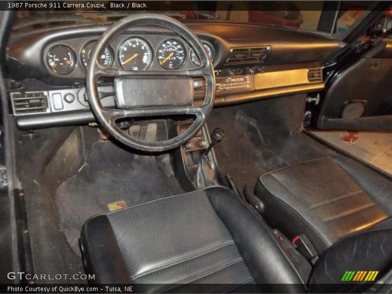  1987 911 Carrera Coupe Black Interior