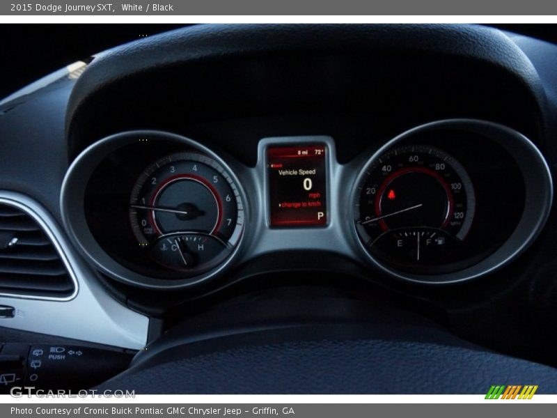 White / Black 2015 Dodge Journey SXT