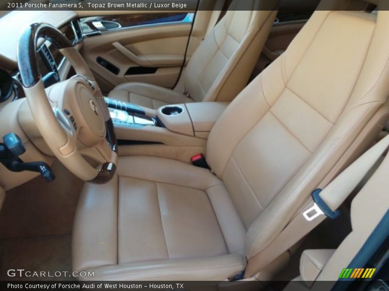 Topaz Brown Metallic / Luxor Beige 2011 Porsche Panamera S