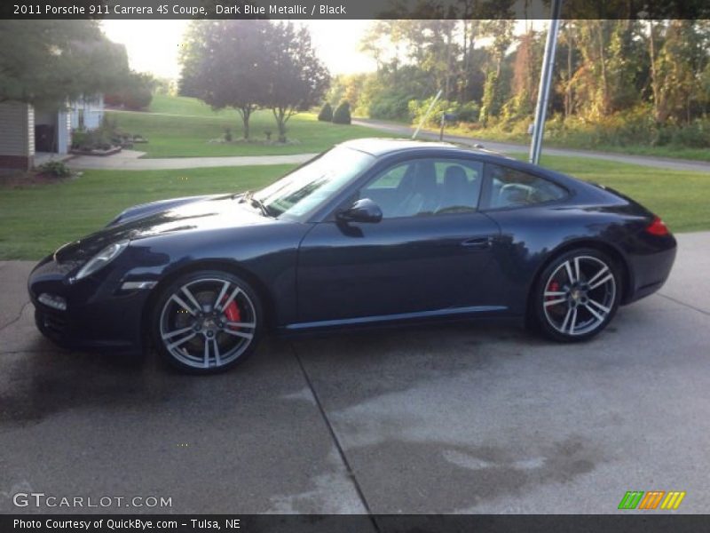 Dark Blue Metallic / Black 2011 Porsche 911 Carrera 4S Coupe