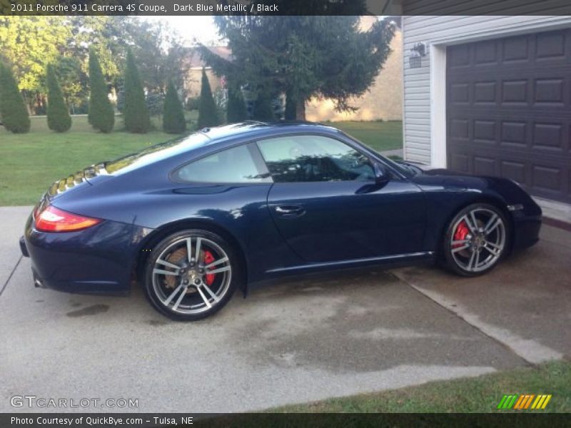 Dark Blue Metallic / Black 2011 Porsche 911 Carrera 4S Coupe