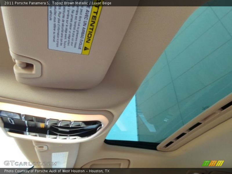 Topaz Brown Metallic / Luxor Beige 2011 Porsche Panamera S