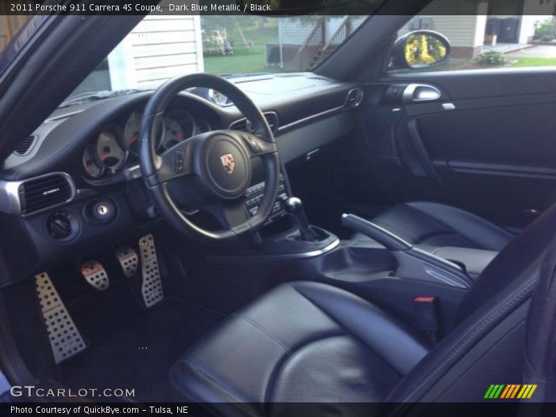 Dark Blue Metallic / Black 2011 Porsche 911 Carrera 4S Coupe