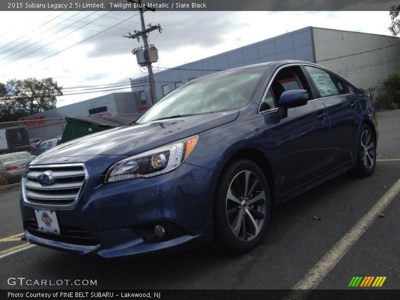 Twilight Blue Metallic / Slate Black 2015 Subaru Legacy 2.5i Limited