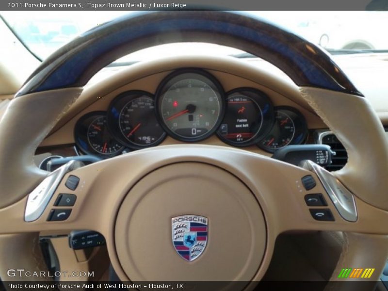 Topaz Brown Metallic / Luxor Beige 2011 Porsche Panamera S