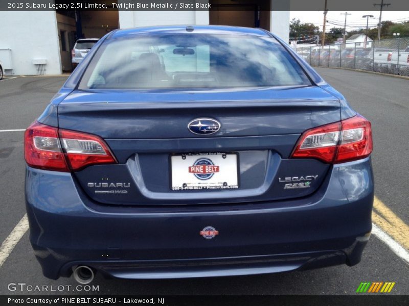 Twilight Blue Metallic / Slate Black 2015 Subaru Legacy 2.5i Limited
