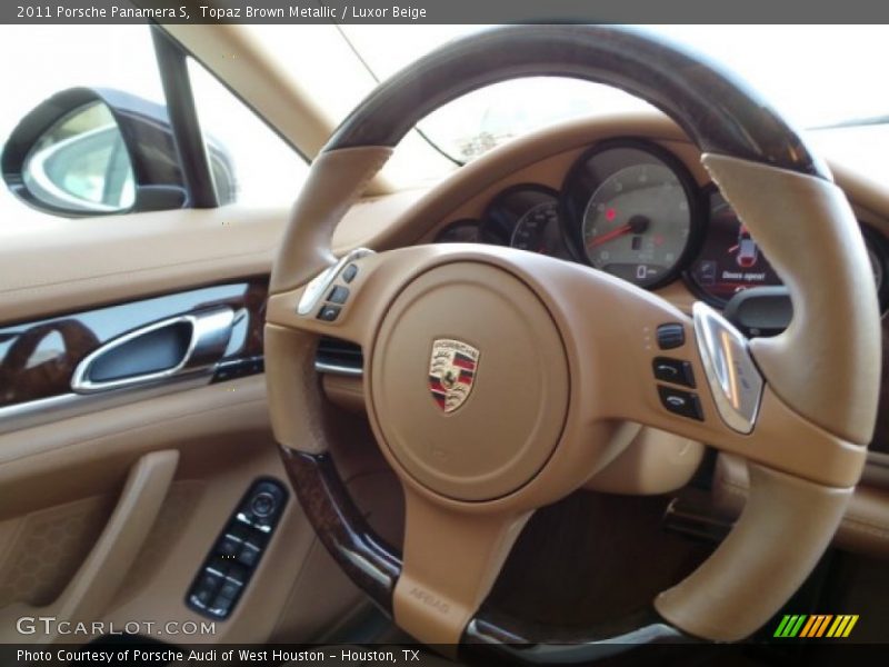 Topaz Brown Metallic / Luxor Beige 2011 Porsche Panamera S