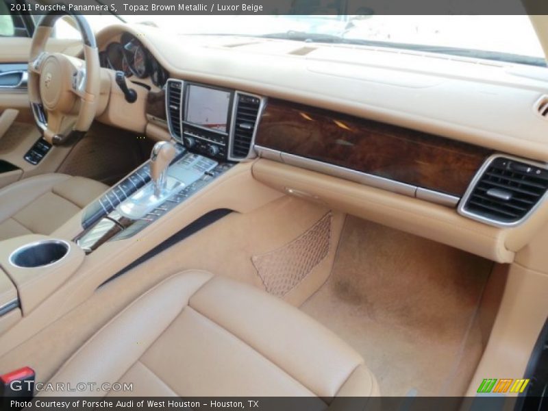Topaz Brown Metallic / Luxor Beige 2011 Porsche Panamera S