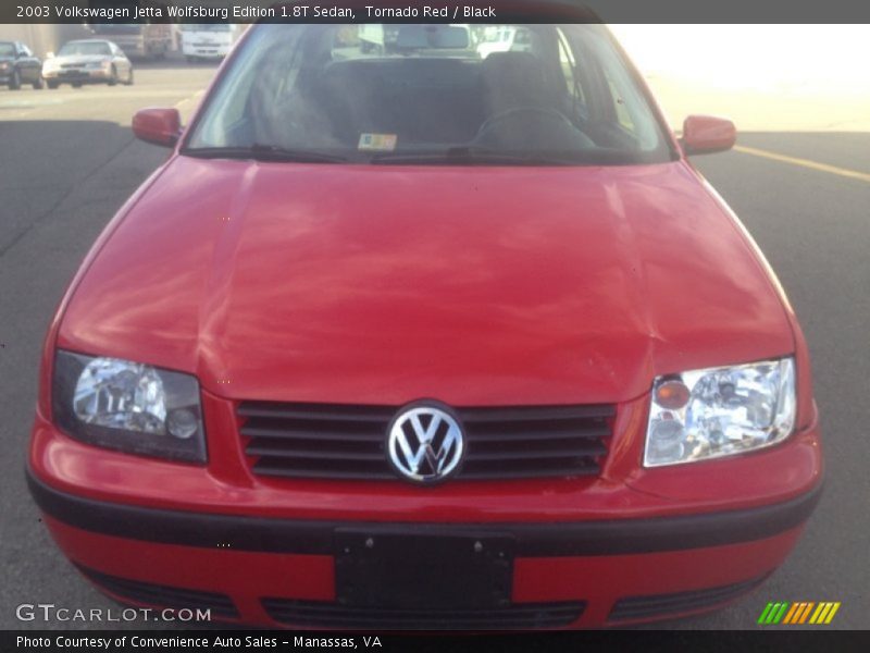 Tornado Red / Black 2003 Volkswagen Jetta Wolfsburg Edition 1.8T Sedan