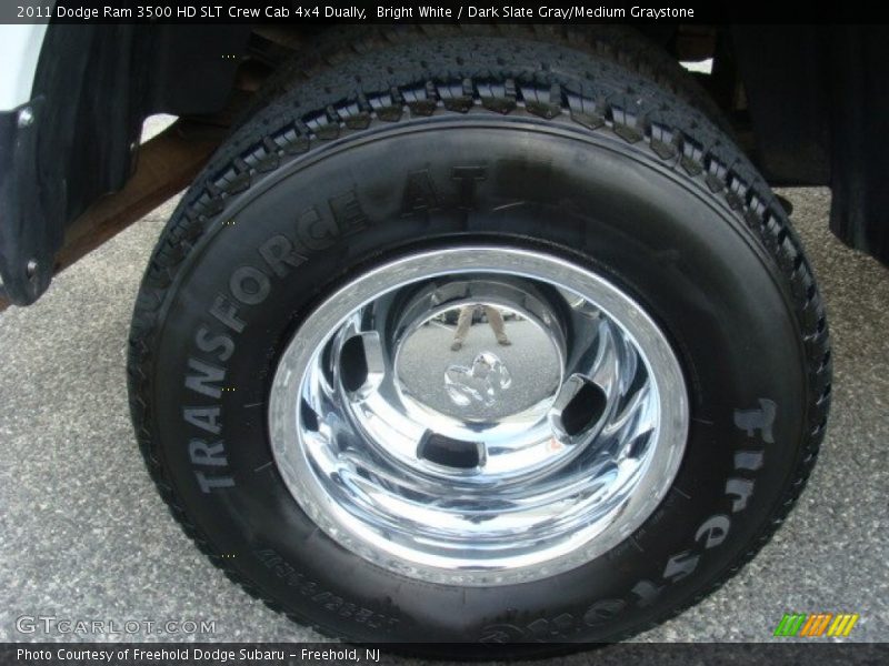 Bright White / Dark Slate Gray/Medium Graystone 2011 Dodge Ram 3500 HD SLT Crew Cab 4x4 Dually