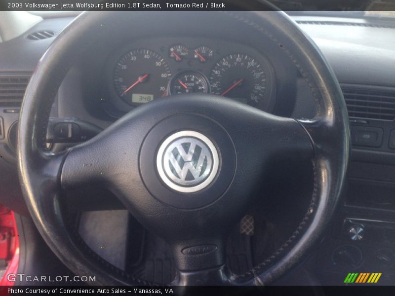 Tornado Red / Black 2003 Volkswagen Jetta Wolfsburg Edition 1.8T Sedan