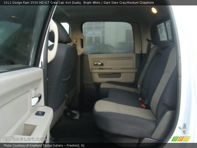 Bright White / Dark Slate Gray/Medium Graystone 2011 Dodge Ram 3500 HD SLT Crew Cab 4x4 Dually