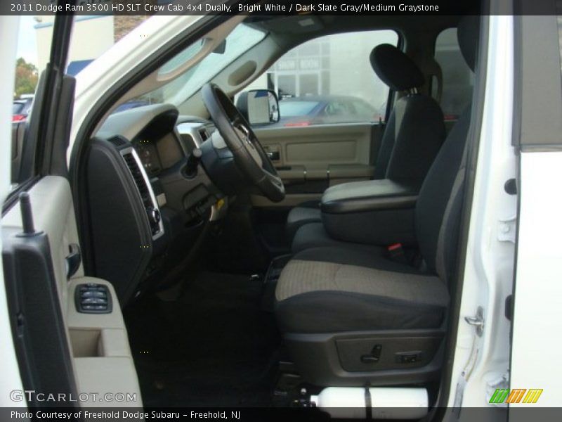 Bright White / Dark Slate Gray/Medium Graystone 2011 Dodge Ram 3500 HD SLT Crew Cab 4x4 Dually