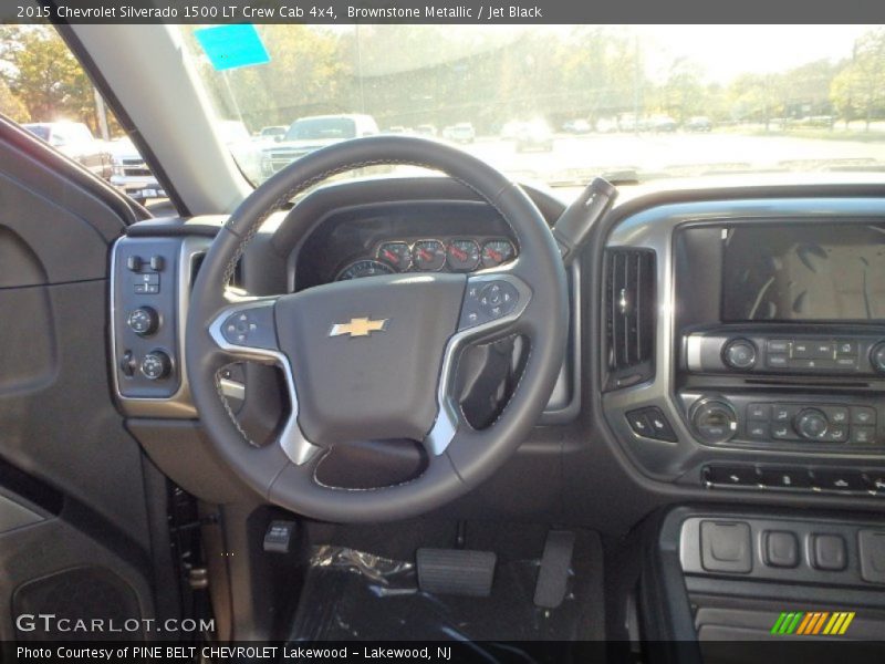 Brownstone Metallic / Jet Black 2015 Chevrolet Silverado 1500 LT Crew Cab 4x4