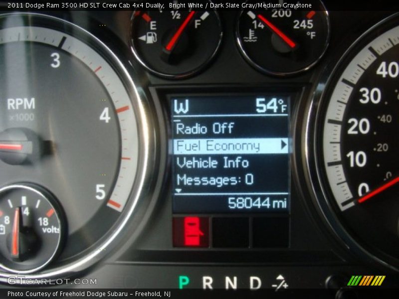 Bright White / Dark Slate Gray/Medium Graystone 2011 Dodge Ram 3500 HD SLT Crew Cab 4x4 Dually